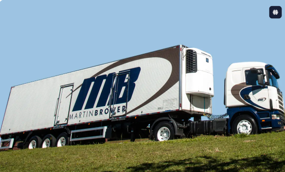 Carreta refrigerada Martin Brower
